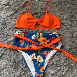 Cupshe Swimsuit Orange